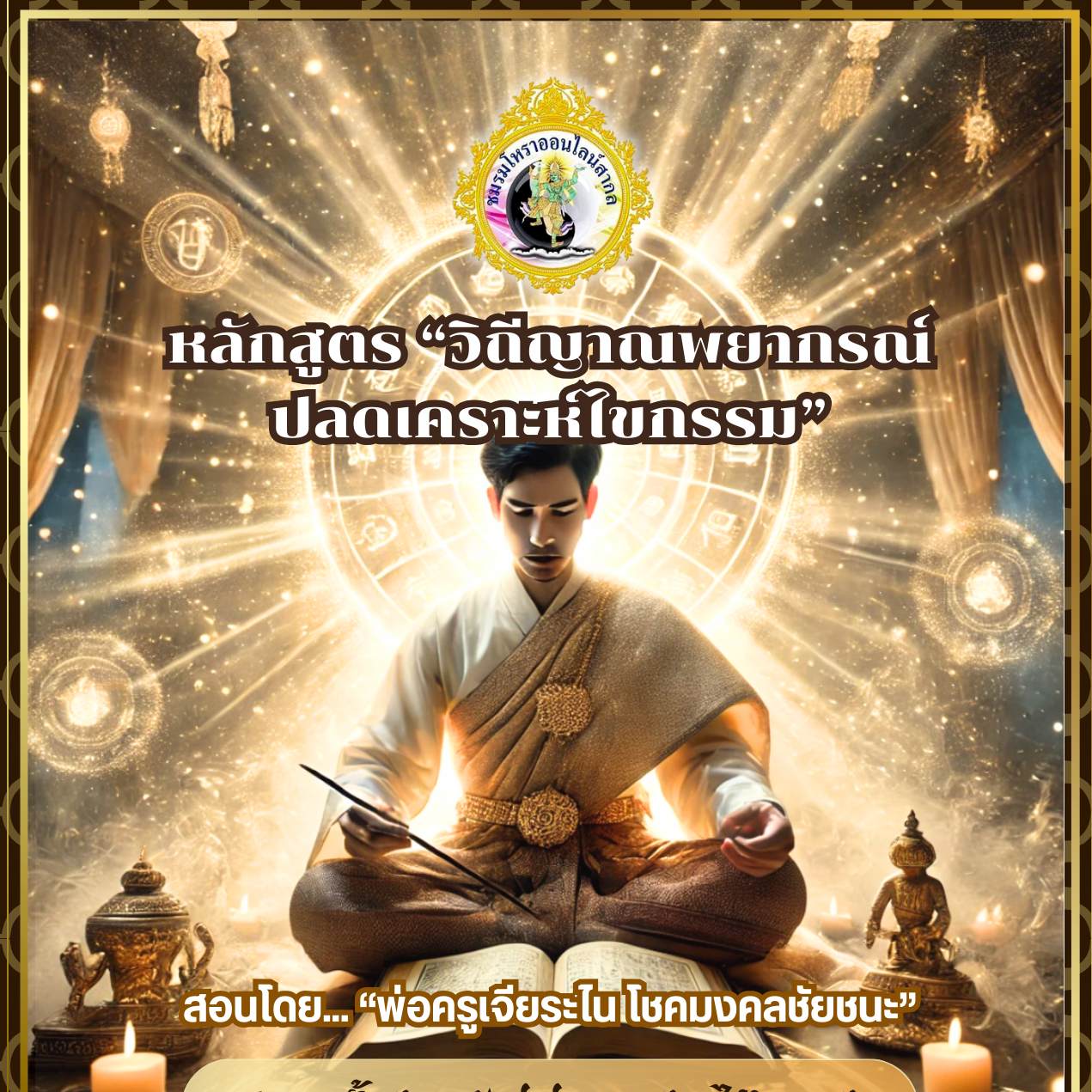 หลักสูตร วิถีญาณพยากรณ์ ปลดเคราะห์ไขกรรม