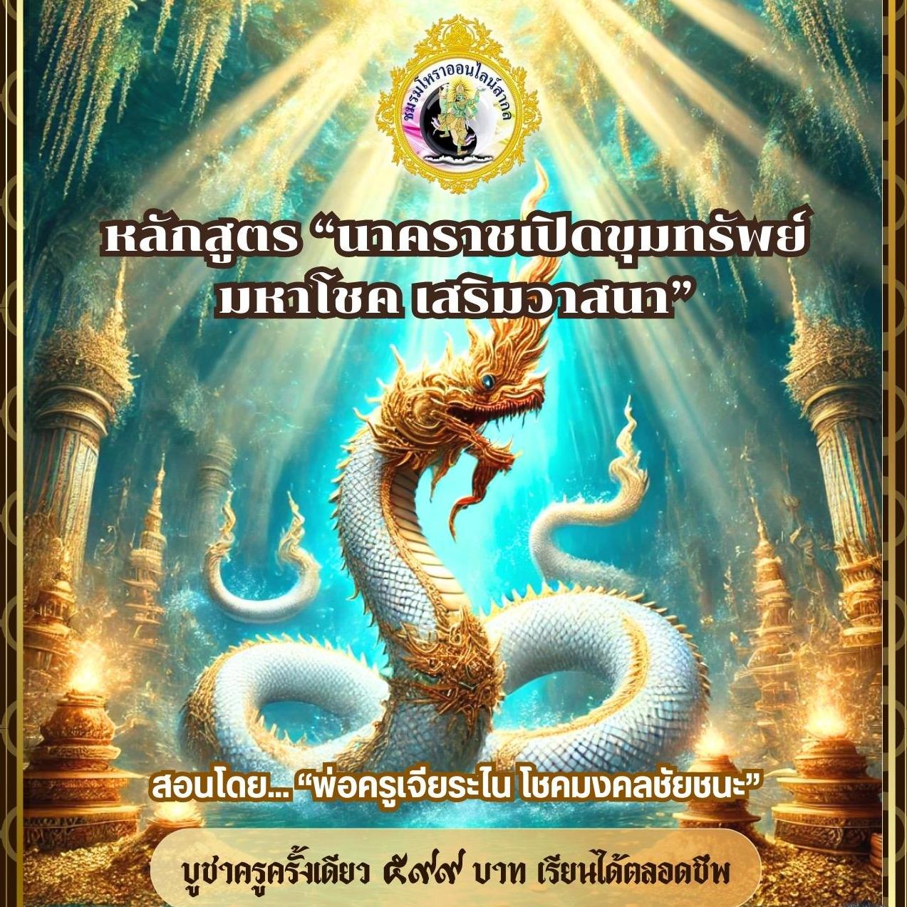 หลักสูตร นาคราชเปิดขุมทรัพย์ มหาโชค เสริมวาสนา