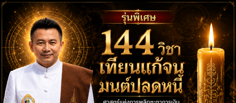 รุ่นพิเศษ 144 วิชาเทียนแก้จน มนต์ปลดหนี้
