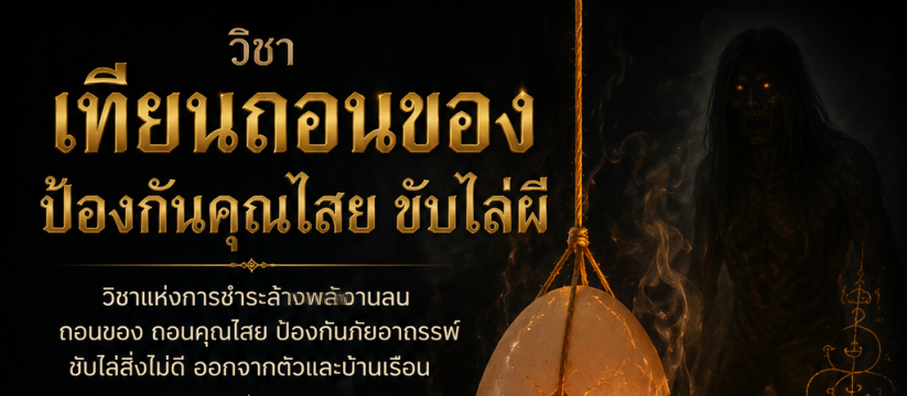 เทียนถอนของ ป้องกันคุณไสย ขับไล่ผี