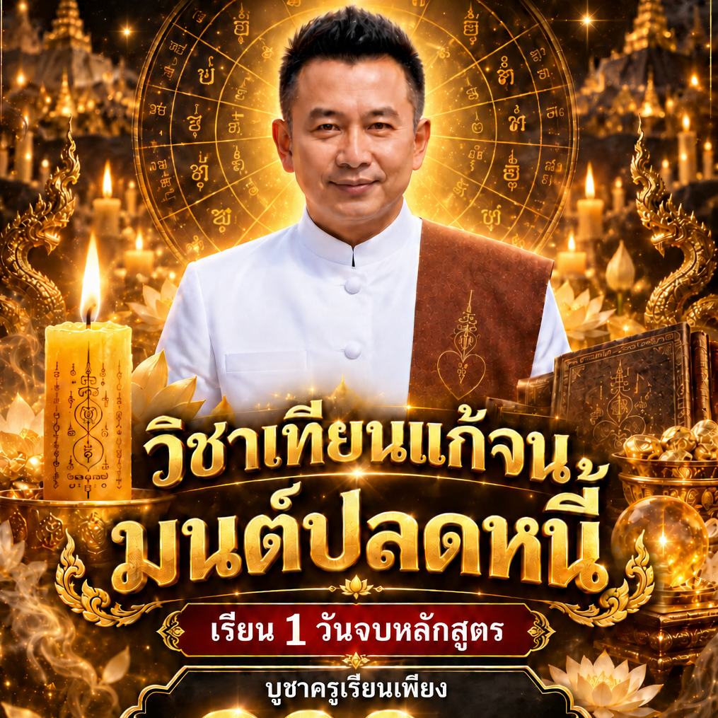 วิชาเทียนแก้จน มนต์ปลดหนี้